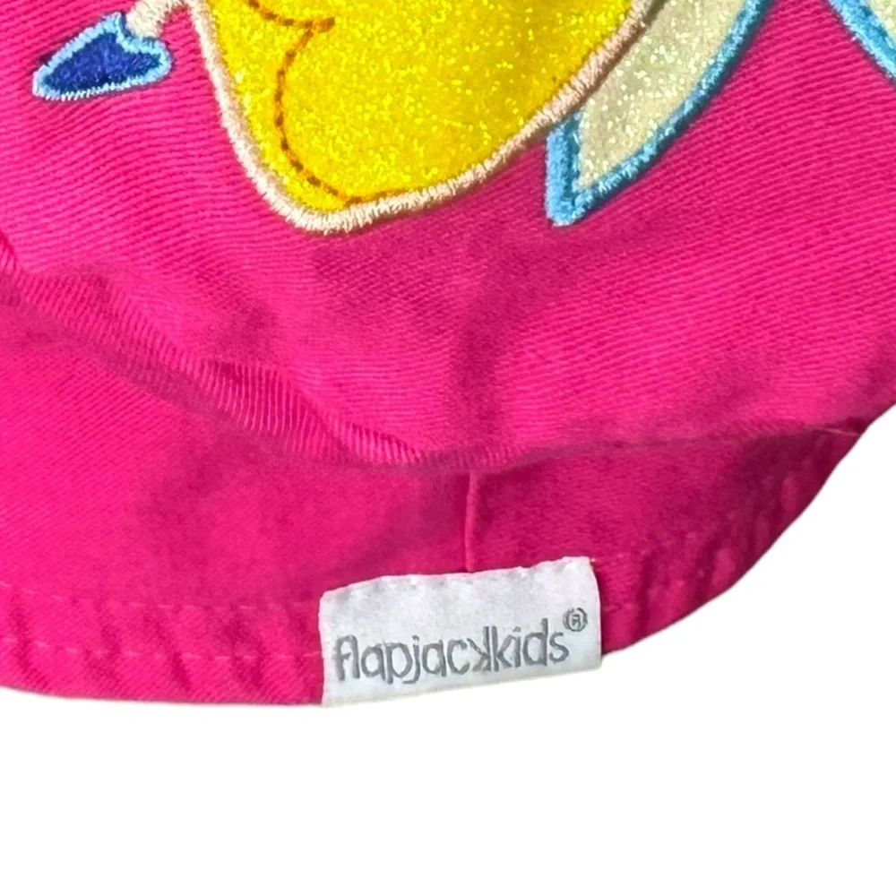 FlapJackKids Kids' Sunhat - Fairy / Unicorn Sparkle - Reversible - Size Medium